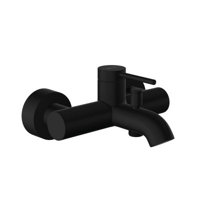 Настенный смеситель для ванны VitrA Minimax Round A4354836EXP однорычажный матовый черный латунь
