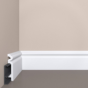 Плинтус Bello Deco П14 90-19 с монтажной планкой