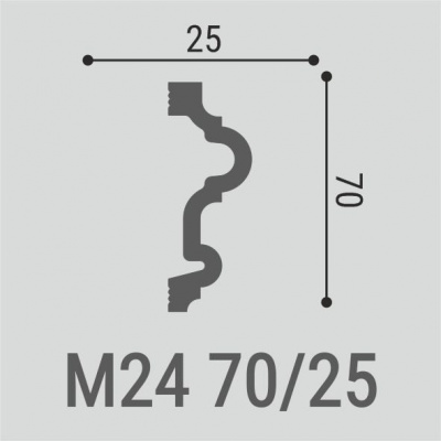 Молдинг Bello Deco М24 70-25