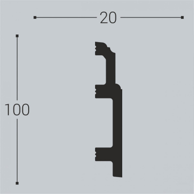Плинтус Bello Deco П10 100-20