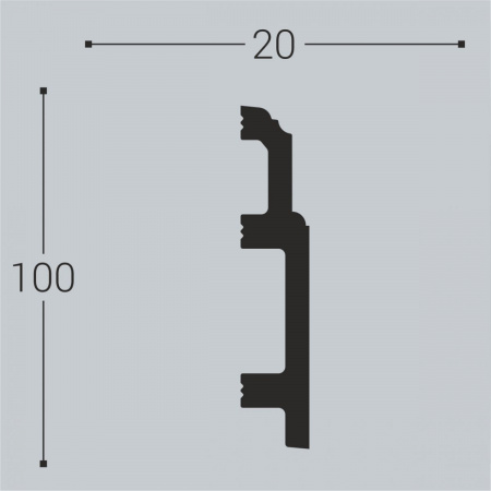 Плинтус Bello Deco П10 100-20
