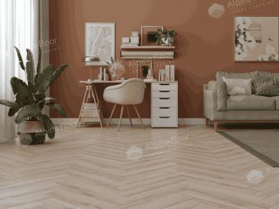 Ламинат Alpine Floor Herringbone 8 Pro Дуб Берри LF102-13 (606х101х8мм)