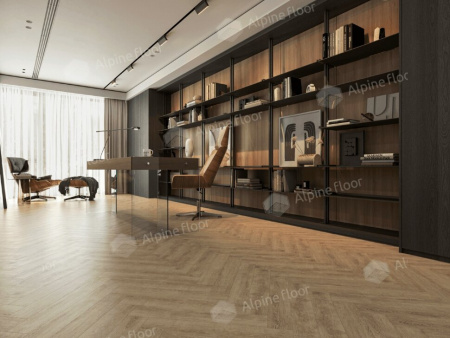 Ламинат Alpine Floor Herringbone 8 Pro Дуб Прованс LF102-07 (606х101х8мм)