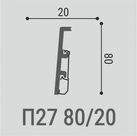 Плинтус Bello Deco П27 80-20