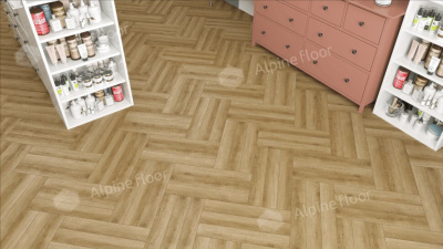 Ламинат Alpine Floor Herringbone 8 Pro Дуб Эльзас LF102-02 (606х101х8мм)