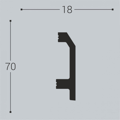 Плинтус Bello Deco П11 70-18