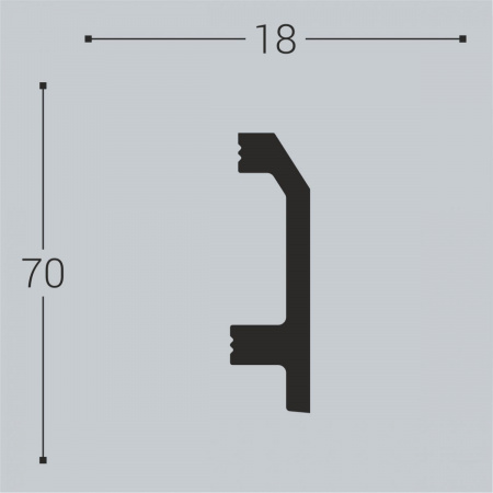 Плинтус Bello Deco П11 70-18