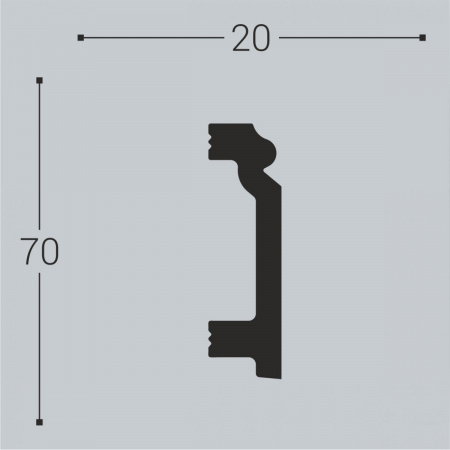 Плинтус Bello Deco П7 70-20
