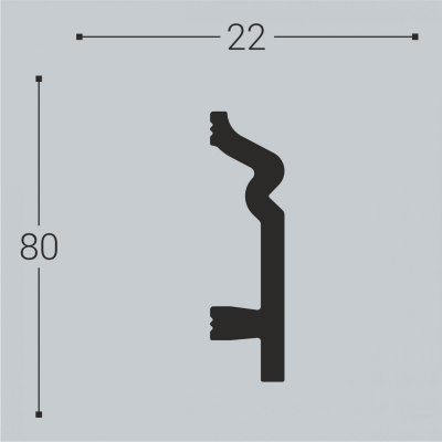 Плинтус Bello Deco П2 80-22