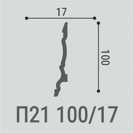 Плинтус Bello Deco П21 100-17