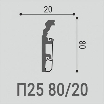 Плинтус Bello Deco П25 80-20