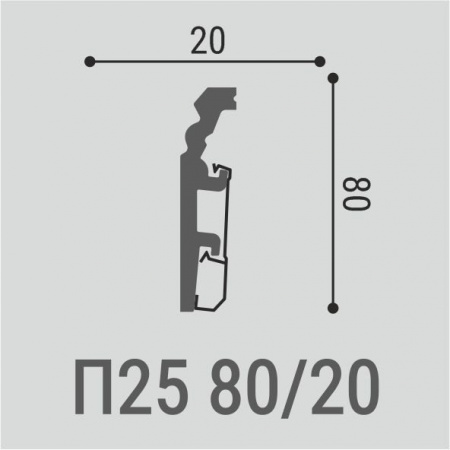 Плинтус Bello Deco П25 80-20