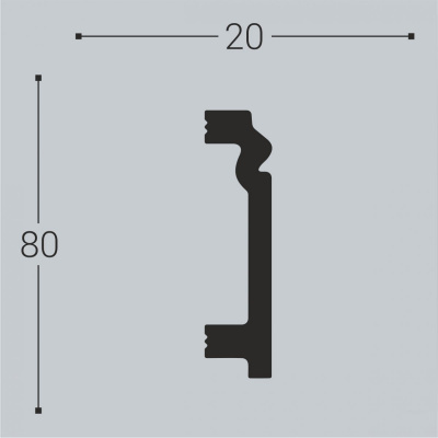 Плинтус Bello Deco П3 80-20