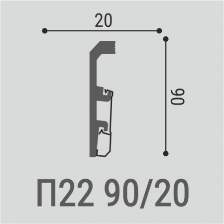 Плинтус Bello Deco П22 90-20