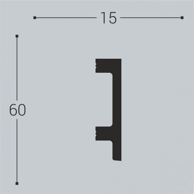 Плинтус Bello Deco П15 60-15