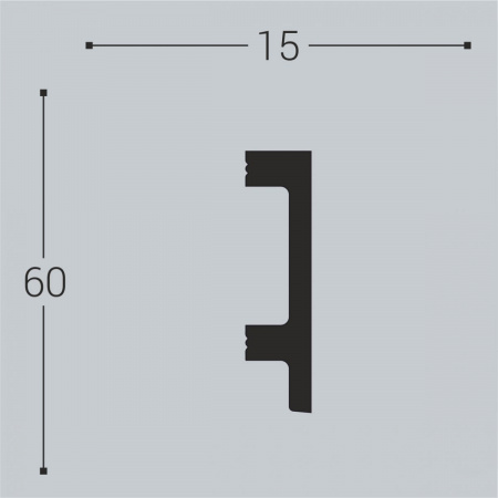 Плинтус Bello Deco П15 60-15