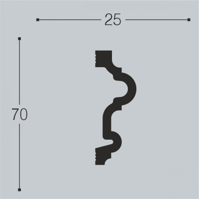 Молдинг Bello Deco М24 70-25
