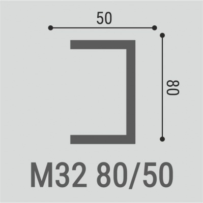 Молдинг Bello Deco М32 80-50
