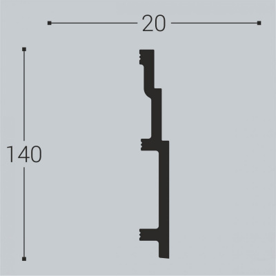 Плинтус Bello Deco П13 140-20
