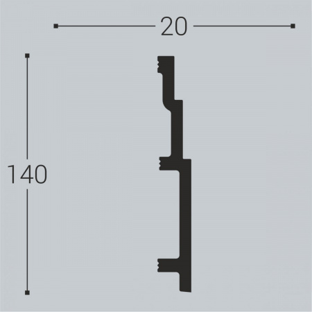 Плинтус Bello Deco П13 140-20