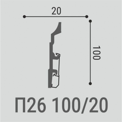 Плинтус Bello Deco П26 100-20