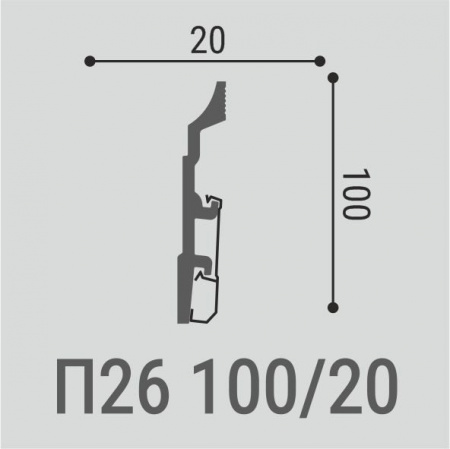 Плинтус Bello Deco П26 100-20