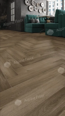 Ламинат Alpine Floor Herringbone 8 Pro Дуб Анжу LF102-11 (606х101х8мм)