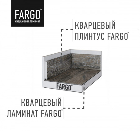 Плинтус кварц-виниловый Fargo 68W963 Дуб Верона