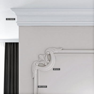 Молдинг Bello Deco Декоративный угол к молдингу М15У2